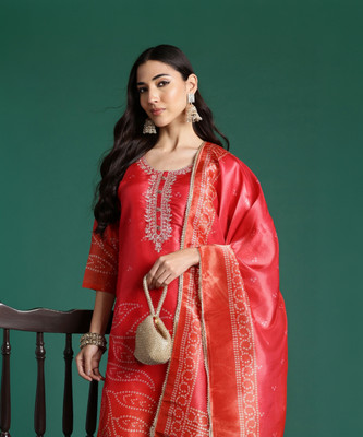 Indo Era Women Kurta Pant Dupatta Set