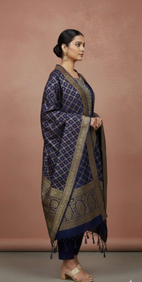 Sangria Women Kurta Palazzo Dupatta Set