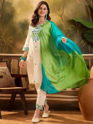 Youthnic Women Kurta Pant Dupatta Set