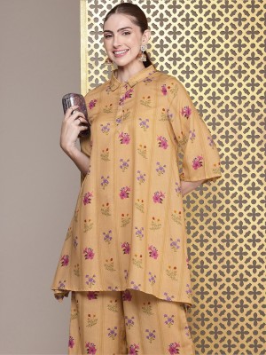 House of Pataudi Women Kurta Palazzo Set