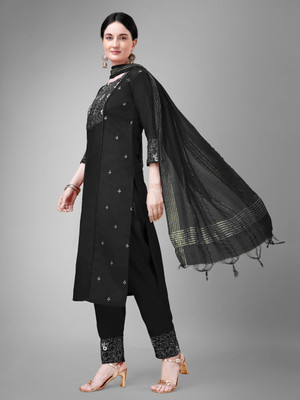 runglory Embroidered Kurta, Trouser/Pant & Dupatta Set