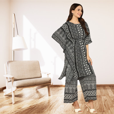 SELVIFAB Women Kaftan Palazzo Set