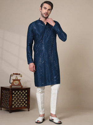 ADHIRAJAN Men Kurta Pyjama Set