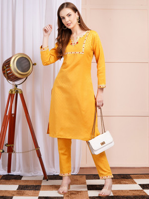 YaFex Women Kurti Pant Set