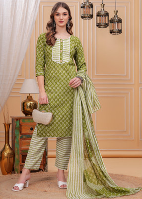 JC4U Women Kurta Pant Dupatta Set