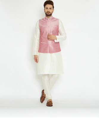 ABH Lifestyle Men Kurta Churidar Ethnic Jacket Set