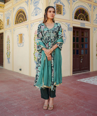 VAASVA JAIPUR Women Kurta Pant Dupatta Set