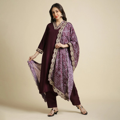 JAINICA Women Ethnic Top Pant Dupatta Set