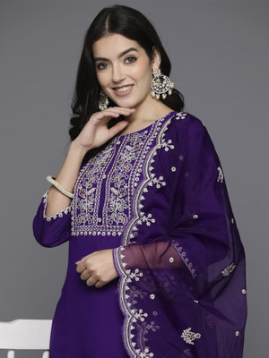 Indo Era Women Kurta Pant Dupatta Set