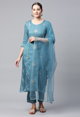 SheWill Women Kurta Pant Dupatta Set