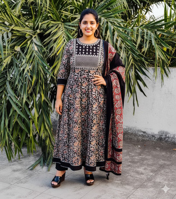 glamourempire Women Kurti Pant Dupatta Set