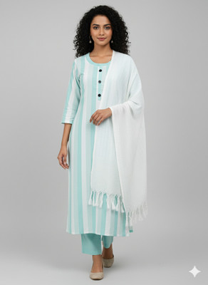 Unique F Women Kurta Pant Dupatta Set