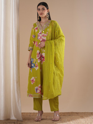 Fashor Women Kurta Pant Dupatta Set