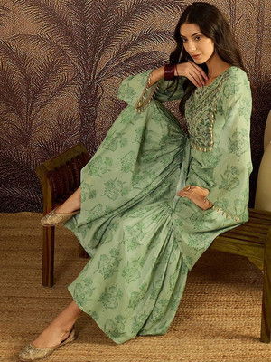 Sangria Women Kurta Sharara Set