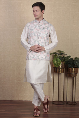 Koshin Sleeveless Printed Men Jacket