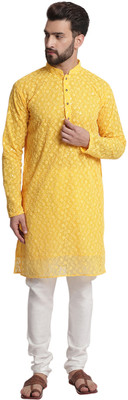 JS COLLECTION Men Kurta Churidar Set