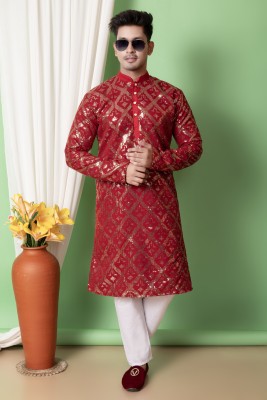 NFC CREATION Men Kurta Pyjama Set