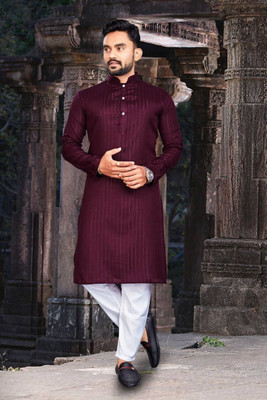 AKSHAT CREATION Men Kurta Pyjama Set
