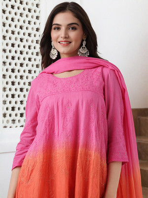 Ishin Women Kurta Palazzo Dupatta Set