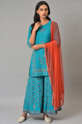 W Women Kurta Sharara Set