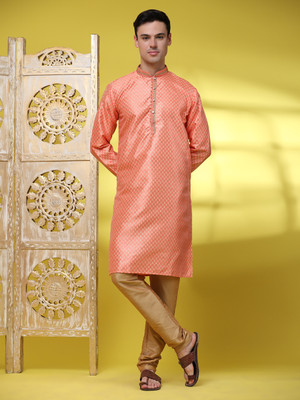 SKAVIJ Men Kurta Pyjama Set