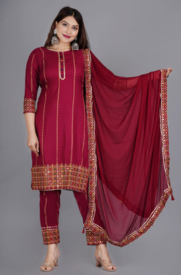 RF CLOTHES Women Kurta Pant Dupatta Set