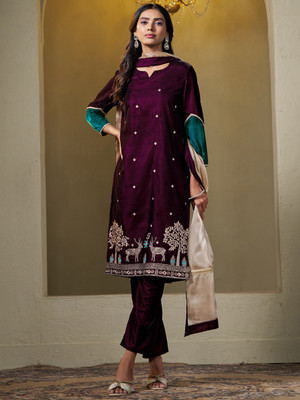 Sangria Women Kurta Pant Dupatta Set