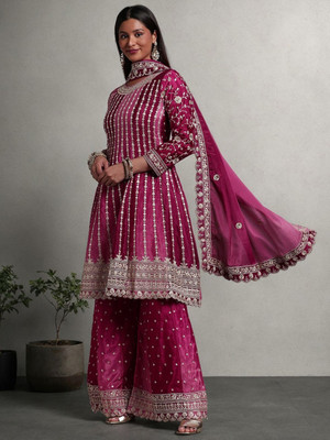 AMALAK Women Kurta Sharara Dupatta Set