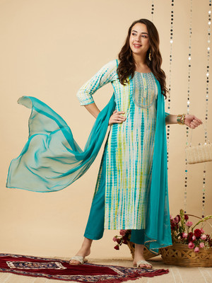 Gosriki Women Kurta Pant Dupatta Set