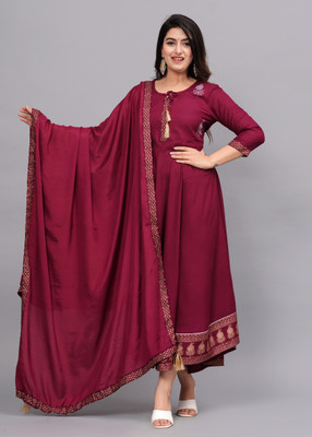 Lucky Fabrics Women Kurta Dupatta Set