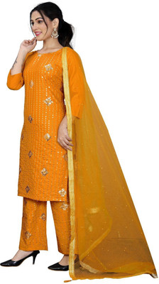 HOC's Women Kurta Pyjama Dupatta Set
