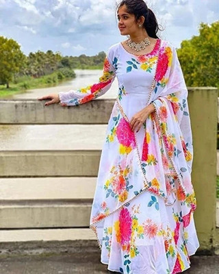HouseOfCommon Women Ethnic Top Dupatta Set