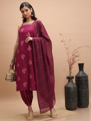 Vishudh Women Kurta Pant Dupatta Set