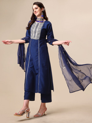 Youthnic Women Kurta Palazzo Dupatta Set