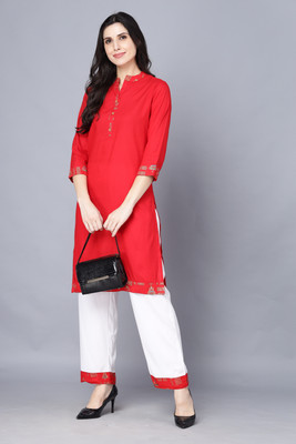 SUBH LAXMI Women Kurta Palazzo Set