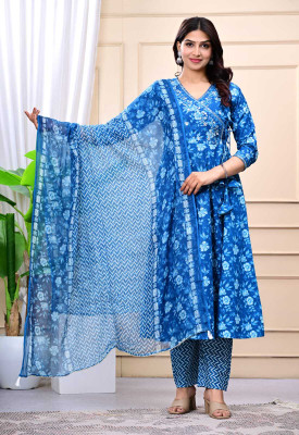 HERE&NOW Women Kurta Pant Dupatta Set