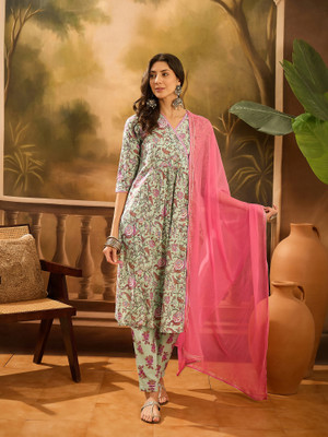 Sangria Women Kurta Pant Dupatta Set