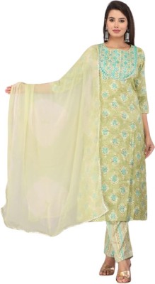 Shri Radhey Garments Women Kurta Pant Dupatta Set