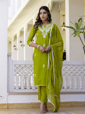 NAVLIK Women Kurta Pant Dupatta Set