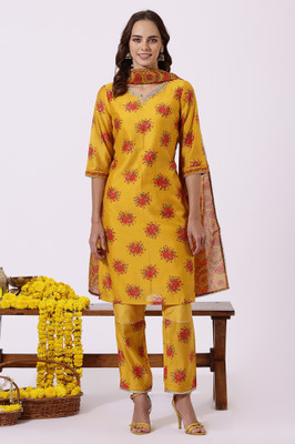 W Women Kurta Pant Dupatta Set