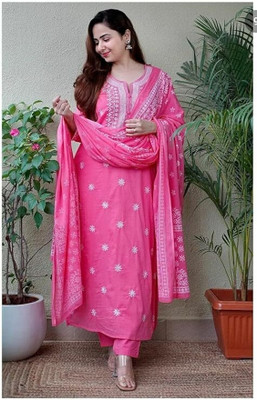 Radhe Krishna Fashion Women Kurti Pant Attached Dupatta Set