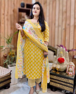 Shree Gurukripa Arts Women Kurta Pant Dupatta Set