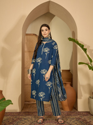 Vastramyaa Women Kurta Pant Dupatta Set