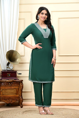MORAA Women Kurta Pant Set