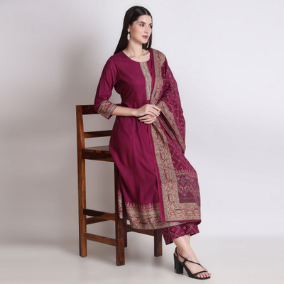 ichaa Women Kurta Pant Dupatta Set