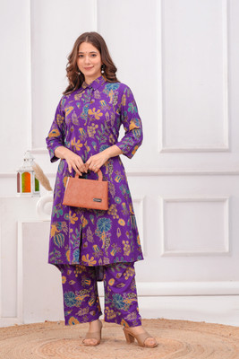 DEVDHAM Women Kurta Palazzo Set