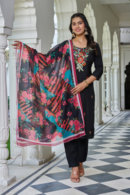 satrangi creation Women Kurta Pant Dupatta Set