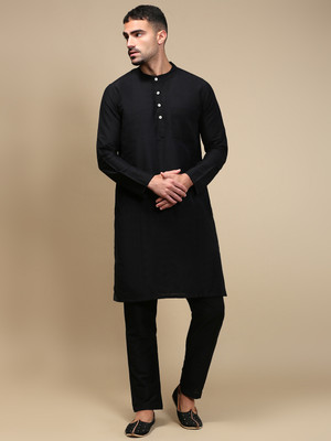 WHITE HEART Men Kurta Pyjama Set
