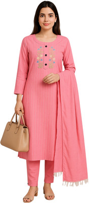 R N Enterprises Women Kurta Pant Dupatta Set