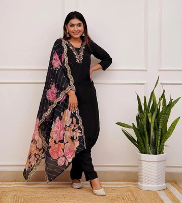 VidRiva CREATION Women Kurti Pant Dupatta Set